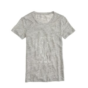 Women's J.Crew for David Sheldrick Wildlife Trust elephant tee