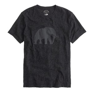 Mens J.Crew for DSWT Elephant Tee Shirt 