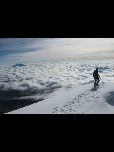 Naira climbing highest peak in Ecuador! 