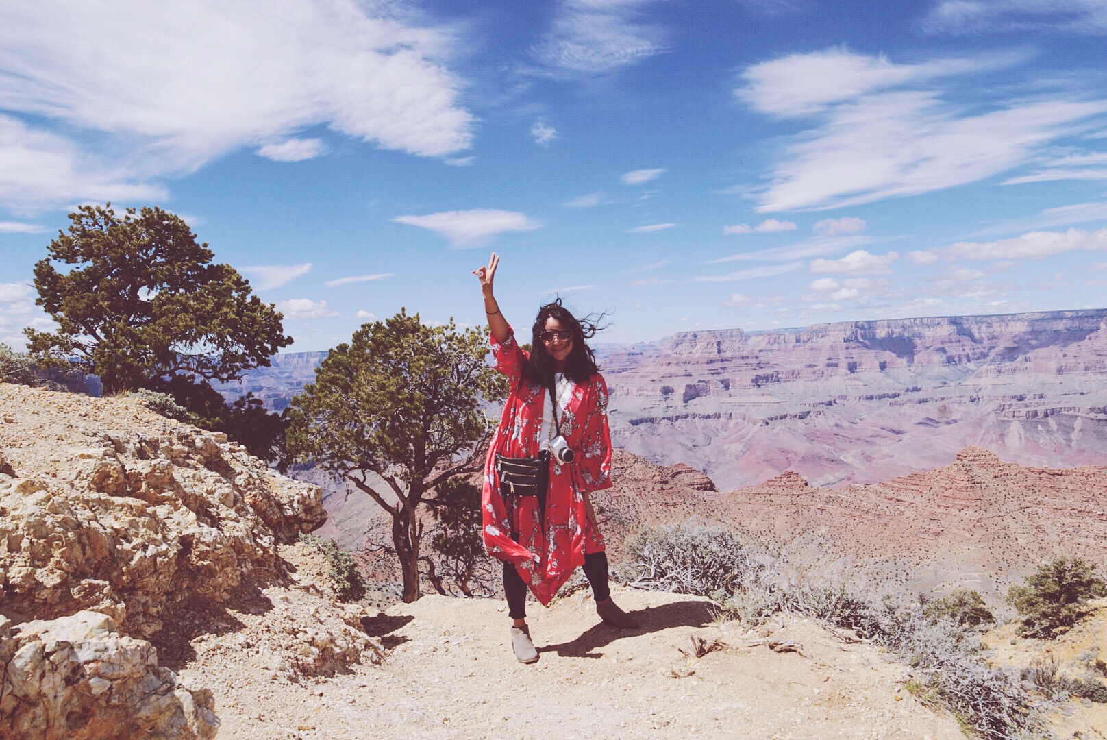 Lourdes Martin in the Grand Canyon